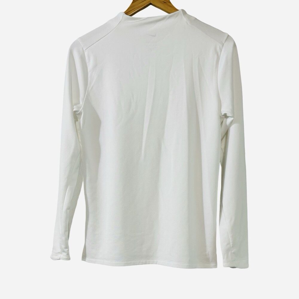 Nike Dri-Fit UV Advantage White Long Sleeve Mock Neck Golf Athletic Top XS - Picture 10 of 10